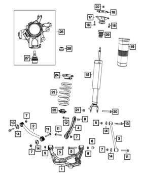 68507155aa Mopar Genuine Rear Coil Spring Right
