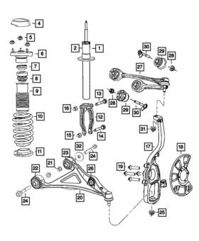 68531418aa Mopar Genuine Front Coil Spring Right