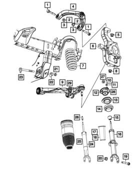 68626456ab Mopar Genuine Front Coil Spring Right