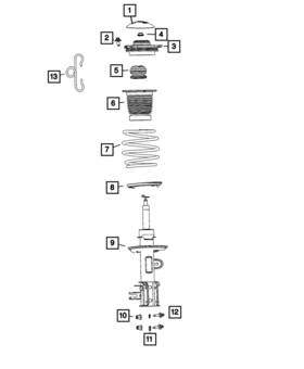 68632843aa Mopar Genuine Suspension Spring
