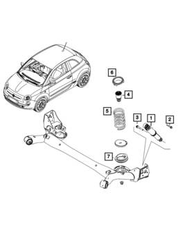 68655433aa Mopar Genuine Suspension Spring