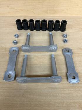 Mopar 699288351050 Factory Leaf Spring Shackle Kit For 1953-1979 Chrysler Desoto Dodge Plymouth