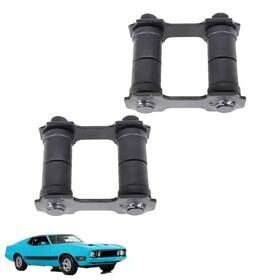 2-1161815-957934 Munirater 2pcs Rear Left And Right Leaf Shackle Kit For Ford Mustang 1965-1973 Sk289