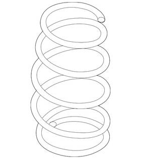 54010-5ee1b Nissan Genuine Coil Spring