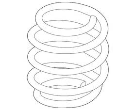 54010-5sa0a Nissan Genuine Coil Spring