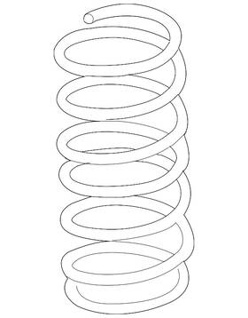 54010-6js0a Nissan Genuine Coil Spring
