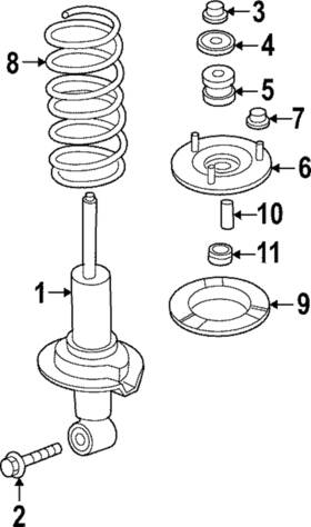 54010-9bu5c Nissan Genuine Spring