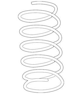 54010-9hs0b Nissan Genuine Coil Spring