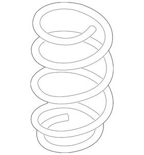54010-9ta0d Nissan Genuine Coil Spring