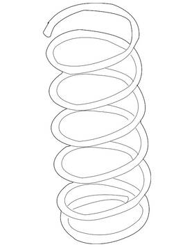 54010-cf40c Nissan Genuine Coil Spring
