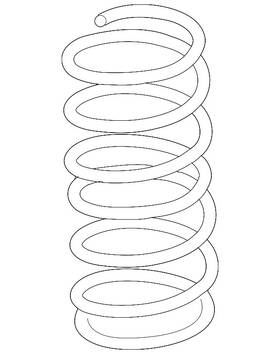 54010-ea04b Nissan Genuine Coil Spring
