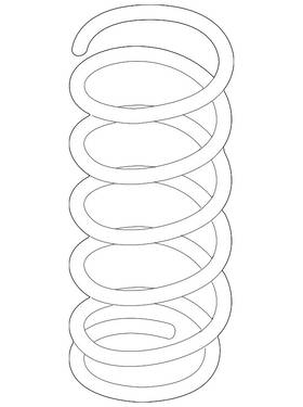 54010-ez71c Nissan Genuine Coil Spring
