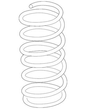 54010-zq20a Nissan Genuine Coil Spring