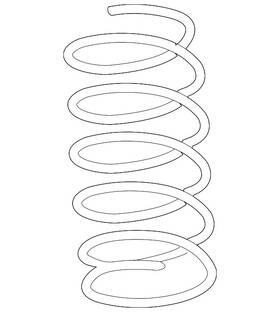 54010-zy80a Nissan Genuine Coil Spring