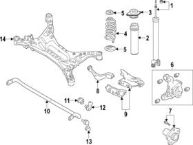 55019-6ca0c Nissan Genuine Spring - Rear Suspension