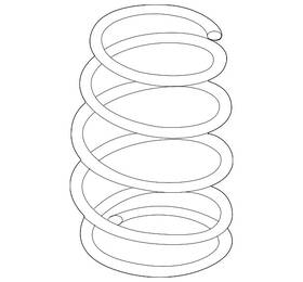 55020-3nf0c Nissan Genuine Coil Spring