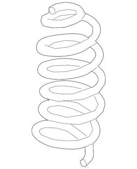 55020-6ca0b Nissan Genuine Spring - Rear Suspension