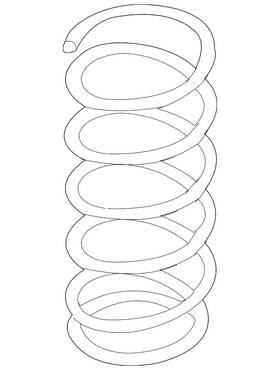 55020-6ga0b Nissan Genuine Coil Spring