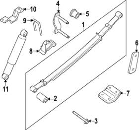 55020-9bu1d Nissan Genuine Leaf Spring Assembly