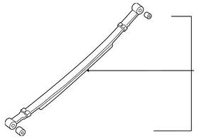 55020-9fs4b Nissan Genuine Leaf Spring Assembly