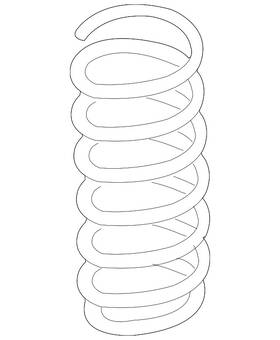 55020-jb01d Nissan Genuine Coil Spring
