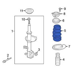 540103nf1a Nissan Oe For Leaf 2013-2017 Front Coil Spring