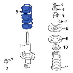 540107s102 Nissan Oe For Pathfinder Armada 2004 Front Coil Spring