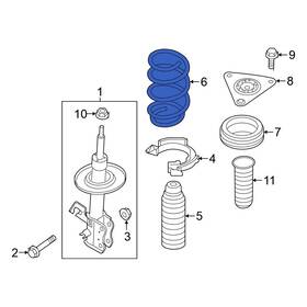 540109ta0e Nissan Oe For Rogue 2017-2018 Front Coil Spring