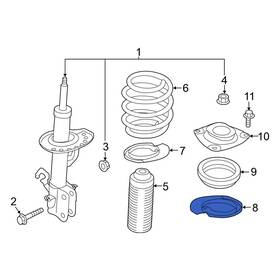 540344ma0a Nissan Oe For Leaf 2021-2024 Front Upper Coil Spring Insulator