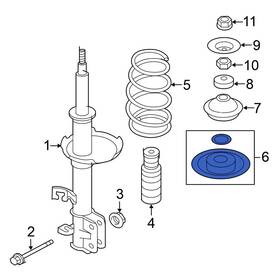 540401hk0b Nissan Oe For Versa 2012-2024 Front Lower Coil Spring Insulator