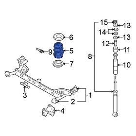 55020em00a Nissan Oe For Versa 2007-2012 Rear Coil Spring