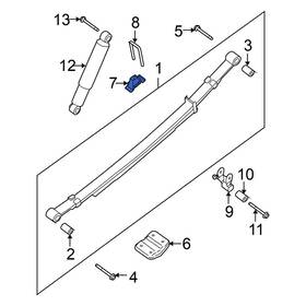 552407s200 Nissan Oe For Titan 2004-2015 Rear Coil Spring Damper