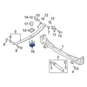 552473lm0b Nissan Oe For Nv200 2013-2021 Rear Leaf Spring Plate