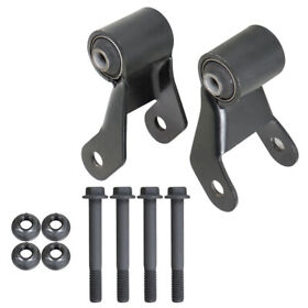 Law117978 Pair Of Leaf Spring Rearward Shackle Bracket Kit For 09-13 Chevy Gmc