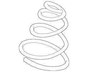 997-343-533-41-504 Porsche Genuine Coil Spring