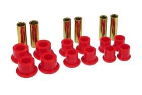 6-1024 Prothane 208142252206 Red Rear Spring Eye And Shackle Bushing Kit