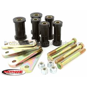 Tlx-pro4-1011-bl-cl360a71 Prothane Spring And Shackles Bushings For Dodge Coronet 1965-1972 Black Rear