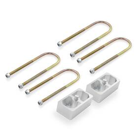 Hbl021-1.5 Qghauc Universal Leaf Spring Lowering Block Kit 1.5 Inch 2-1/2 Wide 5 Long Z