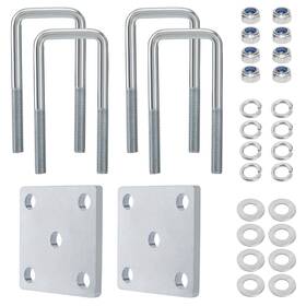 11301008 Racewill Trailer Leaf Spring U-bolts For 2x2 Axle Square 5.25 Inch Boat Kit