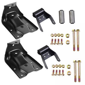 Dd61505 Rear Leaf Spring Hanger Bracket Shackle Kit For 83-10 Ford Ranger Mazda
