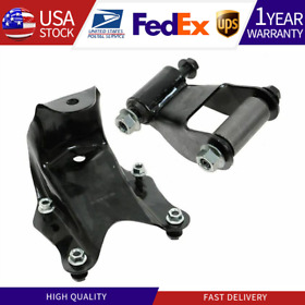 Susp20211111a0166 Rear Leaf Spring Shackle And Bracket Repair Kit Pair Set For E150 Van F150 Pickup