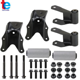 Tr35398 Rear Leaf Spring Shackle Bracket Pair Hanger Kit For Ford F150 F250 F350 Bronco