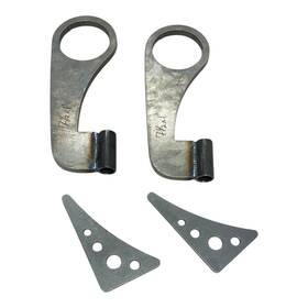 10113-1 Rjays Speed Shop 1 Inch Drop Rear End Buggy Spring Hangers With Gussets For Hot Rod 3 Dia