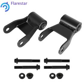 Fs983700sr Silscvtt 2pcs Rear Leaf Spring Shackle 1994-2001 Fit For Dodge Ram 2500 3500 W 3 Inch