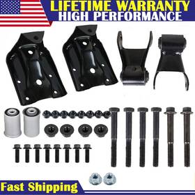 11301002y Sparkwhiz Rear Leaf Spring Hanger Bracket Shackle Kit For Chevy Silverado Gmc Sierra