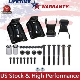 Sparkwhiz 844925020923 For Chevy Silverado Gmc Sierra Rear Leaf Spring Hanger Bracket And Shackle Kit