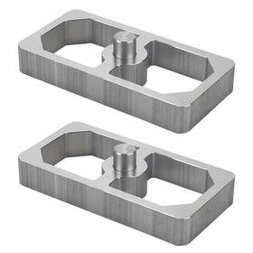 9108216 Speedway Motors 3/4 Inch Aluminum Extruded Leaf Spring Lowering Blocks - 2 Pack