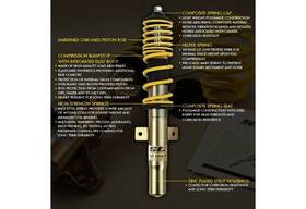 1822000g St Suspensions For Bmw M240i 17-21 0.4 Inch -1.4 X 0.2 Xa Front And Rear Coilover Kit