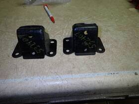 532407 Studebaker Pair Rear Spring Bumper Support Brackets 1953-57 V8 Cars Nos