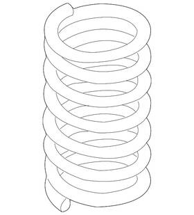 20380va000 Subaru Genuine Coil Spring